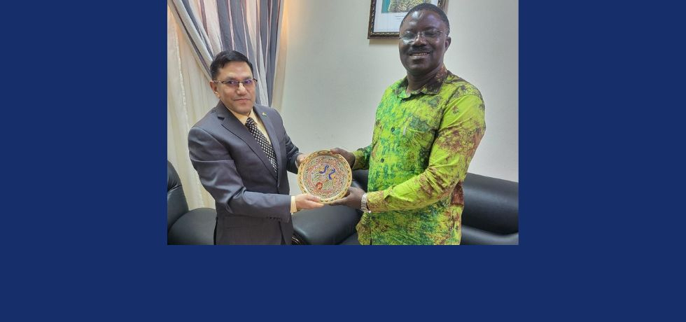 Ambassador Om Prakash Meena called on H.E. Désiré Dieudonné SOUGOURI, Director of Cabinet, Ministry of Foreign Affairs, Regional Cooperation and Burkinabe Abroad, Burkina Faso on September 04, 2025